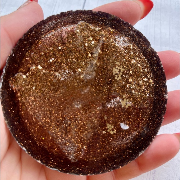 Small Yellowstone Dutton Ranch Resin Coaster – Handmade Glitter Ranch Logo - Picture 5 of 5